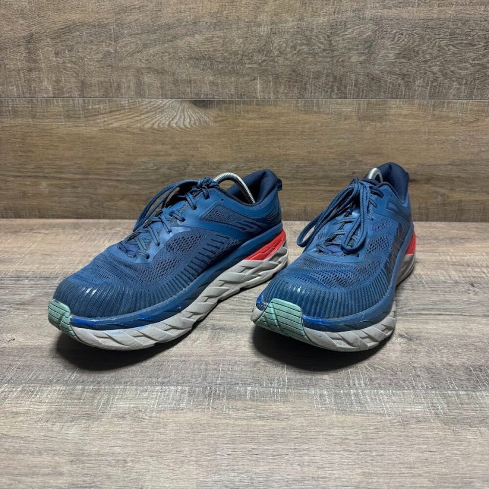 Hoka One One M  Bondi 7 Real Teal Athletic Shoes Men's Size 11.5